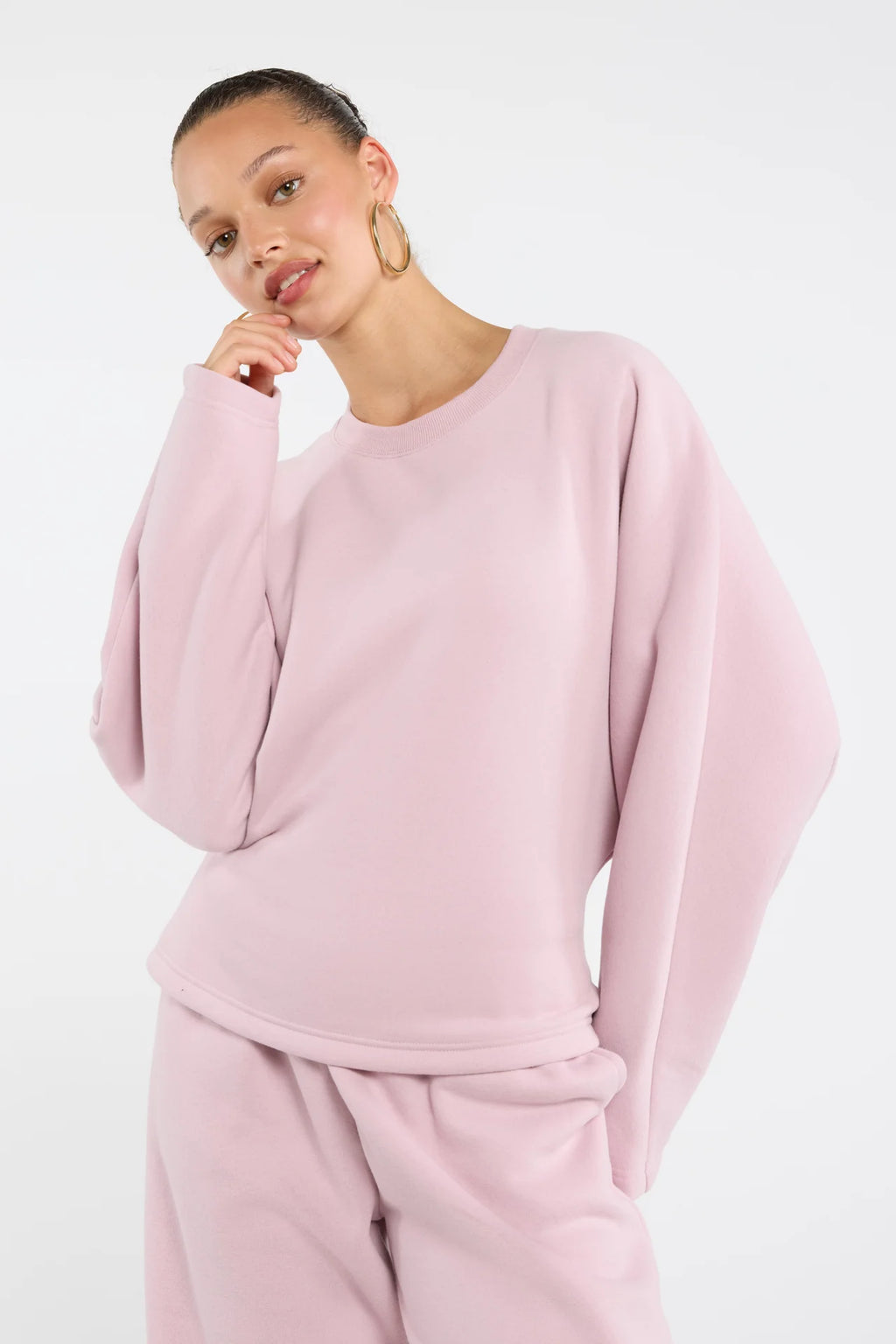 Sudadera con cintura marcada