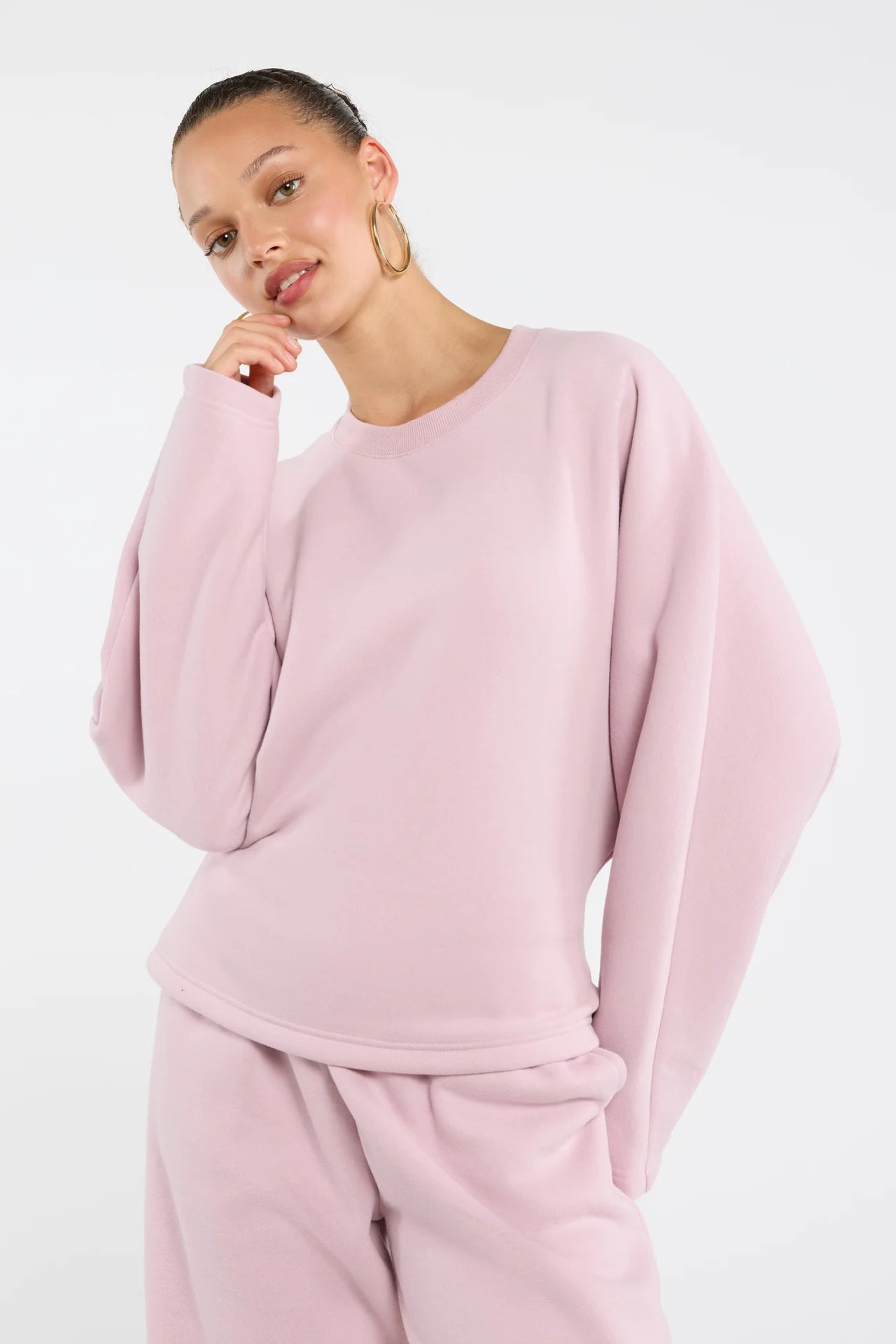 Sudadera con cintura marcada