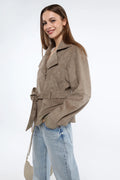 Chaqueta de imitación de ante