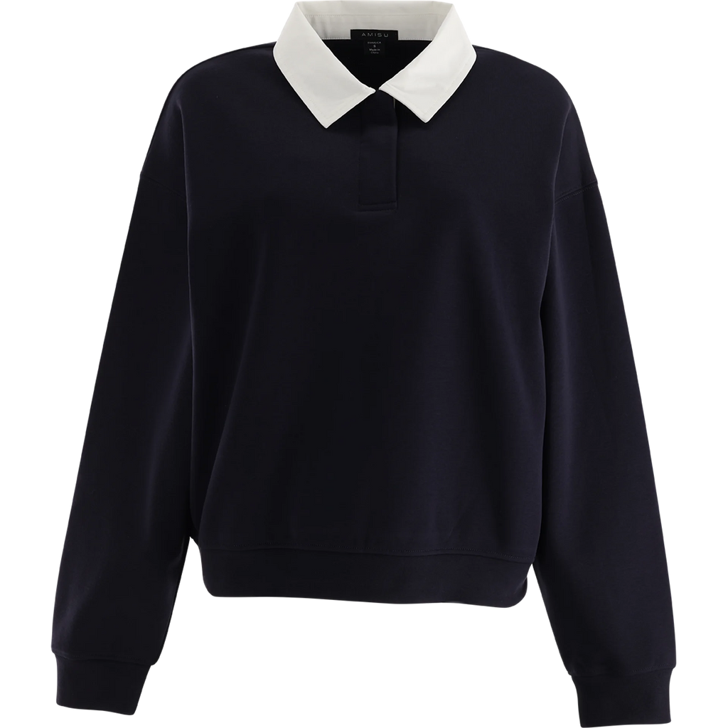 Sudadera con cuello de polo
