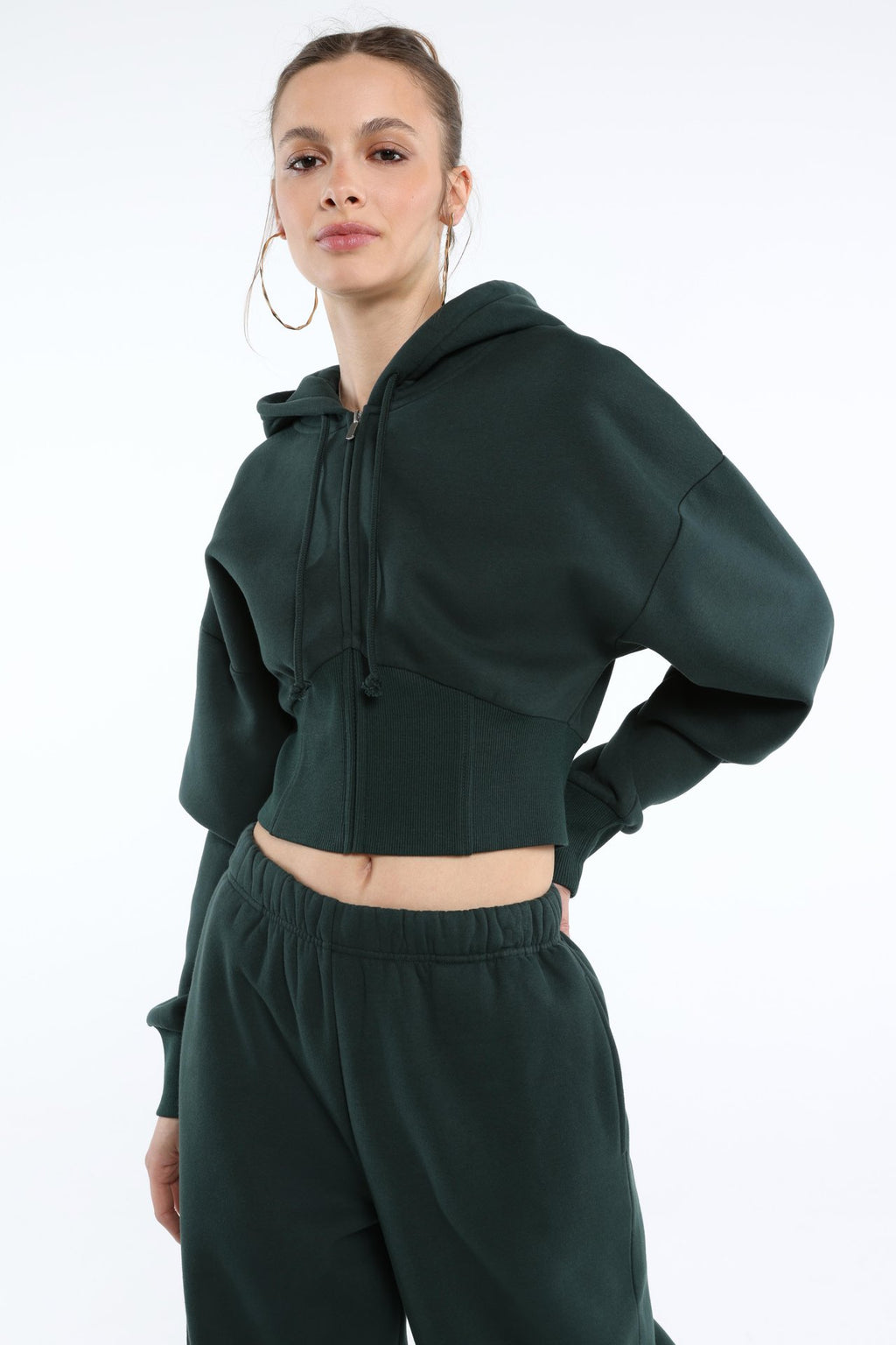 Chaqueta de chándal con cuello en la espalda