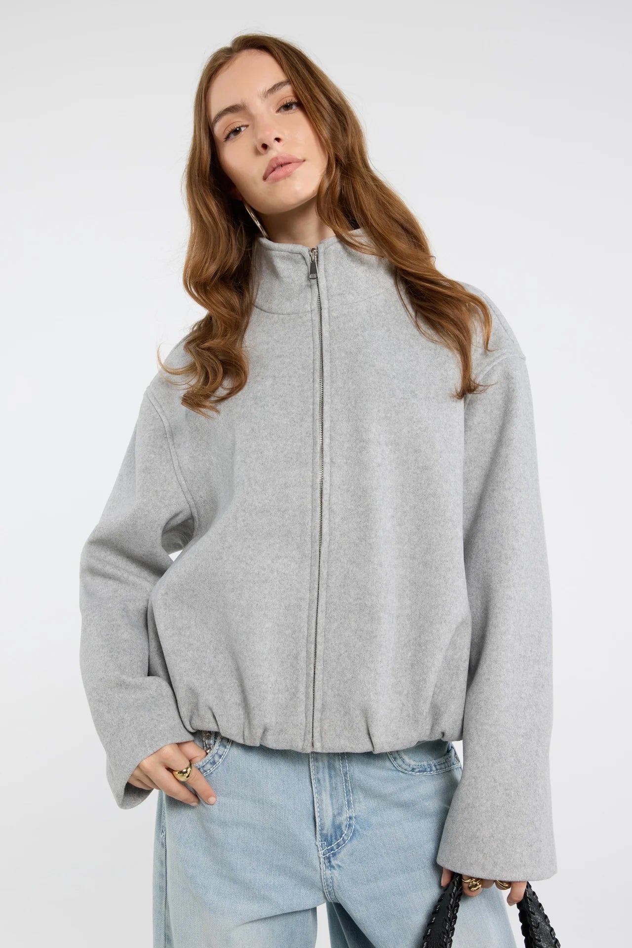 Chaqueta cortavientos tipo bombardero ligera